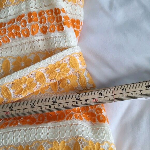 ZIMMERMANN JUDE TIERED LACE DRESS SZ Small Orange - Picture 13 of 16